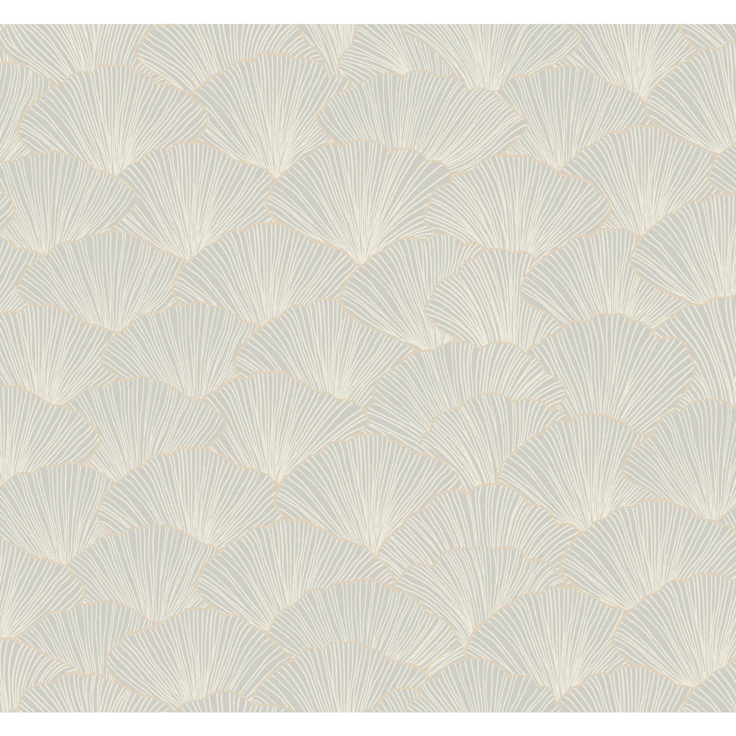 York Wallcoverings Candice Olson Modern Artisan II Luminous Gingko Grey Wallpaper  Botanical Greys   - CI2333