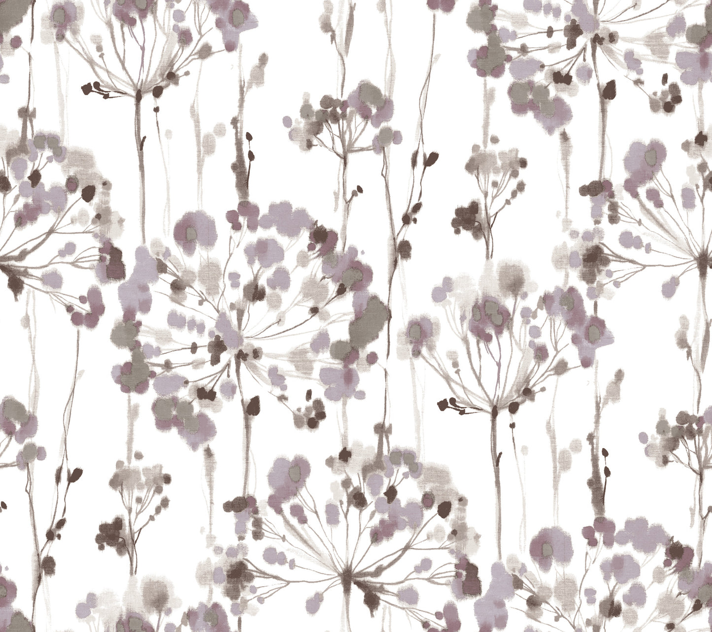 York Wallcoverings Candice Olson Modern Artisan II Flourish Purple Wallpaper  Florals and Flowers Purples   - CI2424