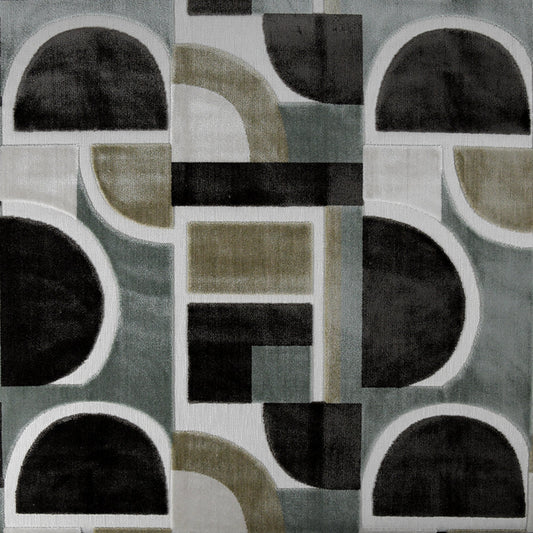 NICHOLASJOHN INC Kircal-Black Geometric   Fabric - NJ26-3884