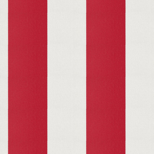 JF Fabrics CIRQUE 47 Fabric Stripe, Traditional Red, White  Sateen - 9032447 J9351
