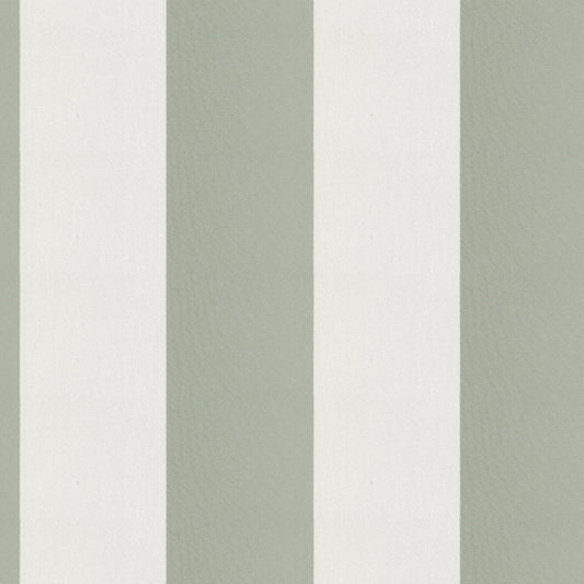 JF Fabrics CIRQUE 74 Fabric Stripe, Traditional Sage, White  Sateen - 9032474 J9351