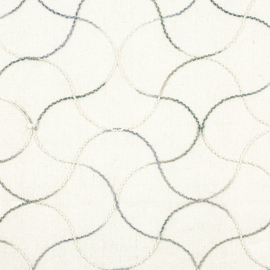 STOUT TEXTILES  DRAPERY,EMBROIDERIES TRANSITIONAL,, GEOMETRIC MOONSTONE   - CITY-1