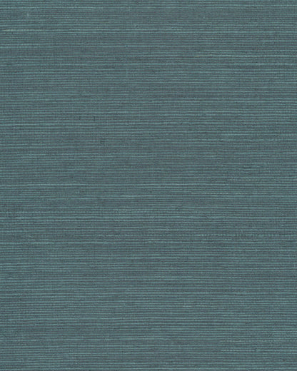 York Wallcoverings Shimmering Finishes Maguey Sisal Dark Teal Wallpaper Traditional Grasscloth Blues   - CL1029NW