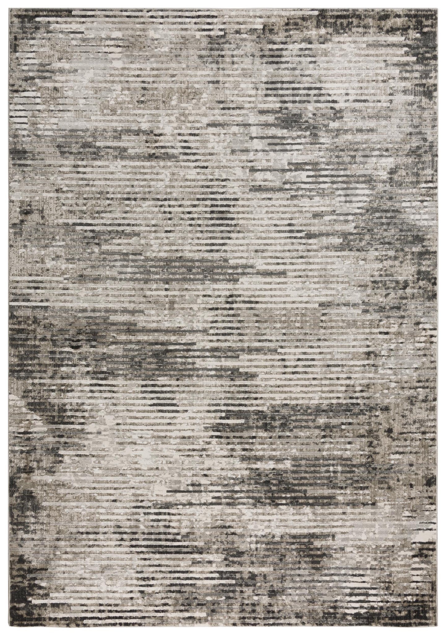 Industrial-style rug, 5' x 8'.