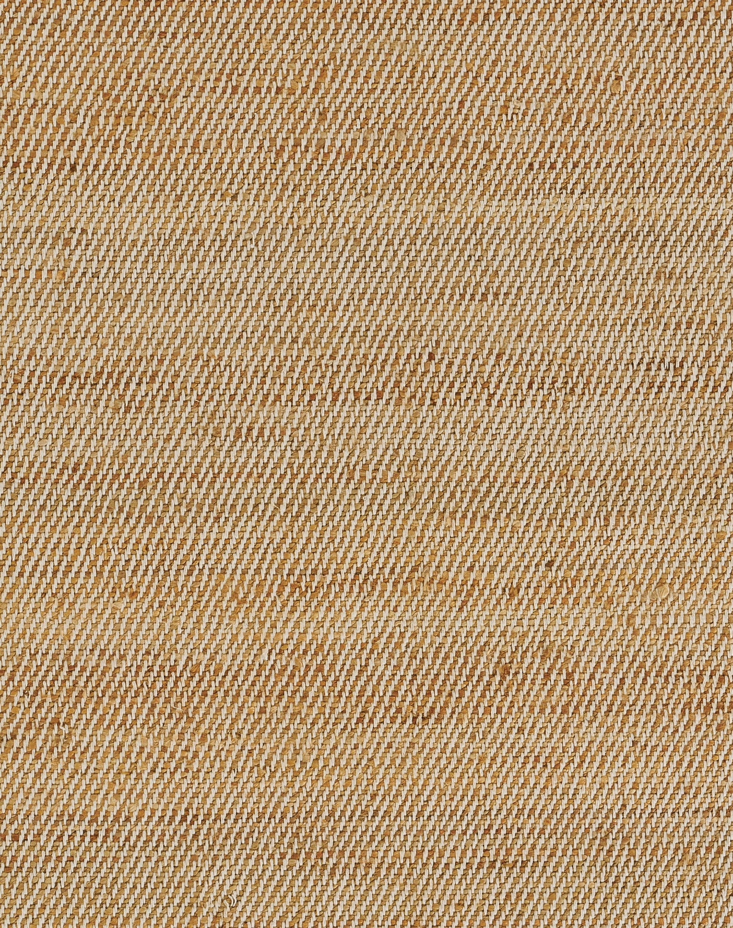 Beige cotton twill rug close-up with diagonal ribbing, casual denim-like textile.