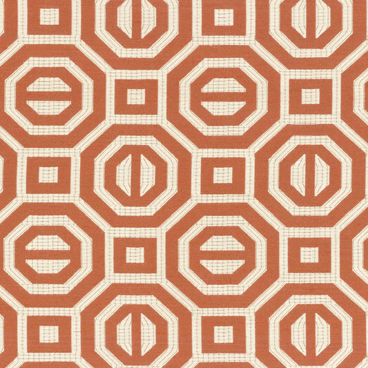 JF Fabrics CLARINET 26 Fabric Traditional,Transitional,Contemporary,Geometric Orange,Rust  Jacquard - 5731526 J6931