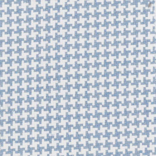 STOUT TEXTILES  UPHOLSTERY,WOVENS TRADITIONAL, HOUNDSTOOTH CHAMBRAY   - CLIF-3