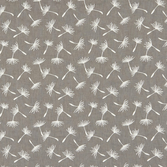 JF Fabrics CLOVER 95 Fabric Transitional,Contemporary,Floral Grey,Silver  Embroidery - 7625995 J8201