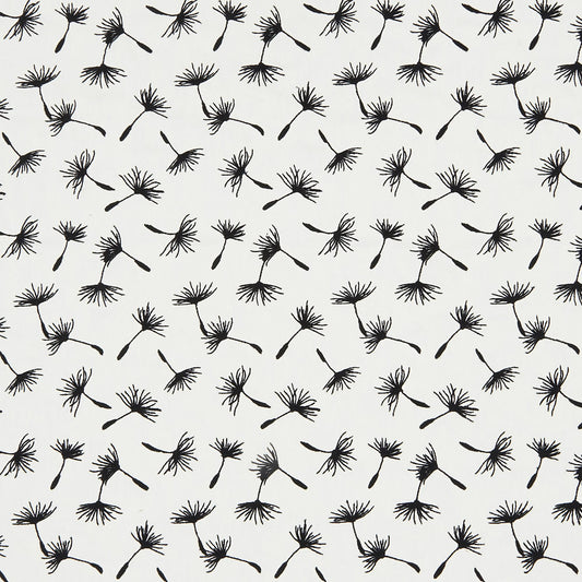 JF Fabrics CLOVER 97 Fabric Transitional,Contemporary,Floral Black,Offwhite  Embroidery - 7625997 J8201