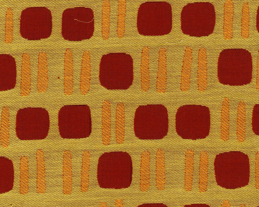 SCALAMANDRE OUTLET  FABRIC KIOTO  FABRIC OLIVE, BORDEAUX, SAFFRON   - CL 001126730