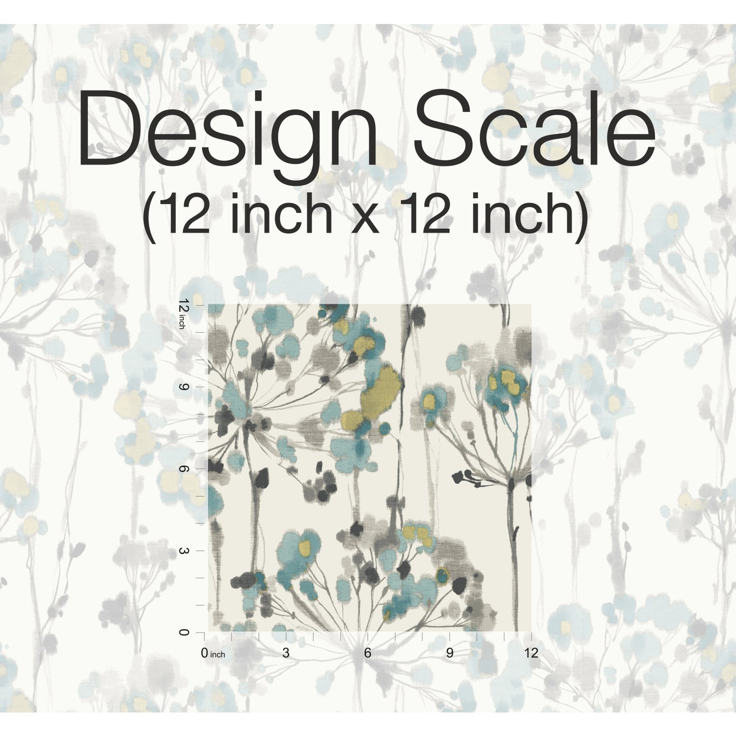 York Wallcoverings Candice Olson Modern Artisan II Flourish Gold Metallic Wallpaper  Florals and Flowers Whites and Off-Whites   - CN2102