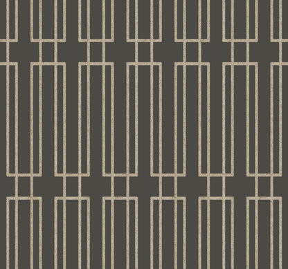 York Wallcoverings Candice Olson Natural Splendor Terrace Char Wallpaper Naturals Geometrics Greys   - CN2142