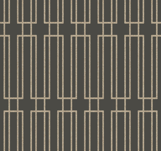 York Wallcoverings Candice Olson Natural Splendor Terrace Char Wallpaper Naturals Geometrics Greys   - CN2142