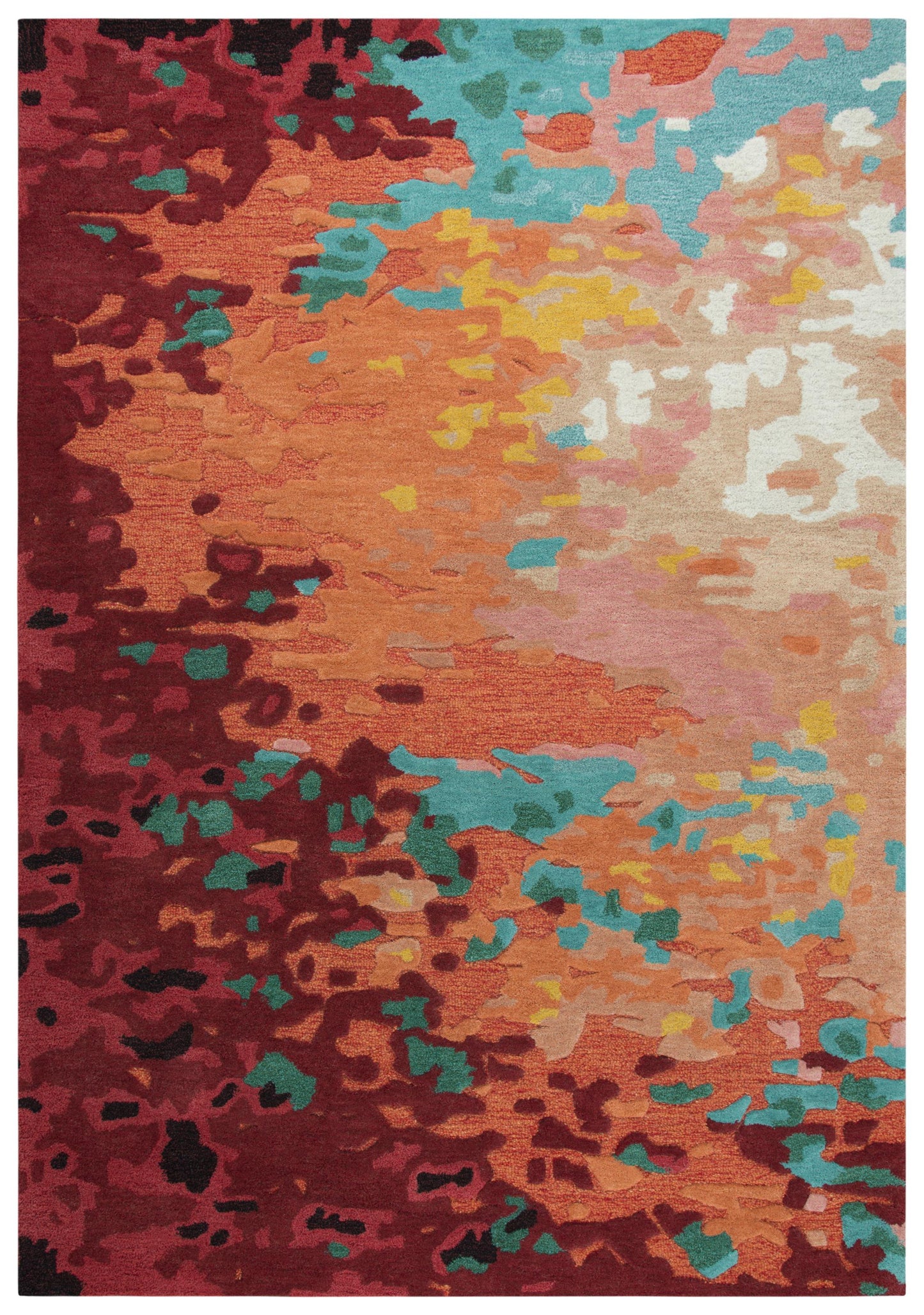 Connie Post mid-century modern rug, 5' x 8'.