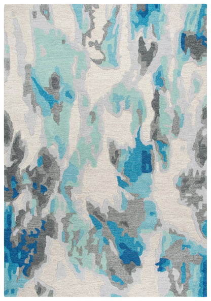Connie Post rug, mid-century modern style, 5' x 8'.