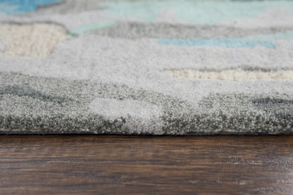 5' x 8' rug, Mid-Century Modern design.