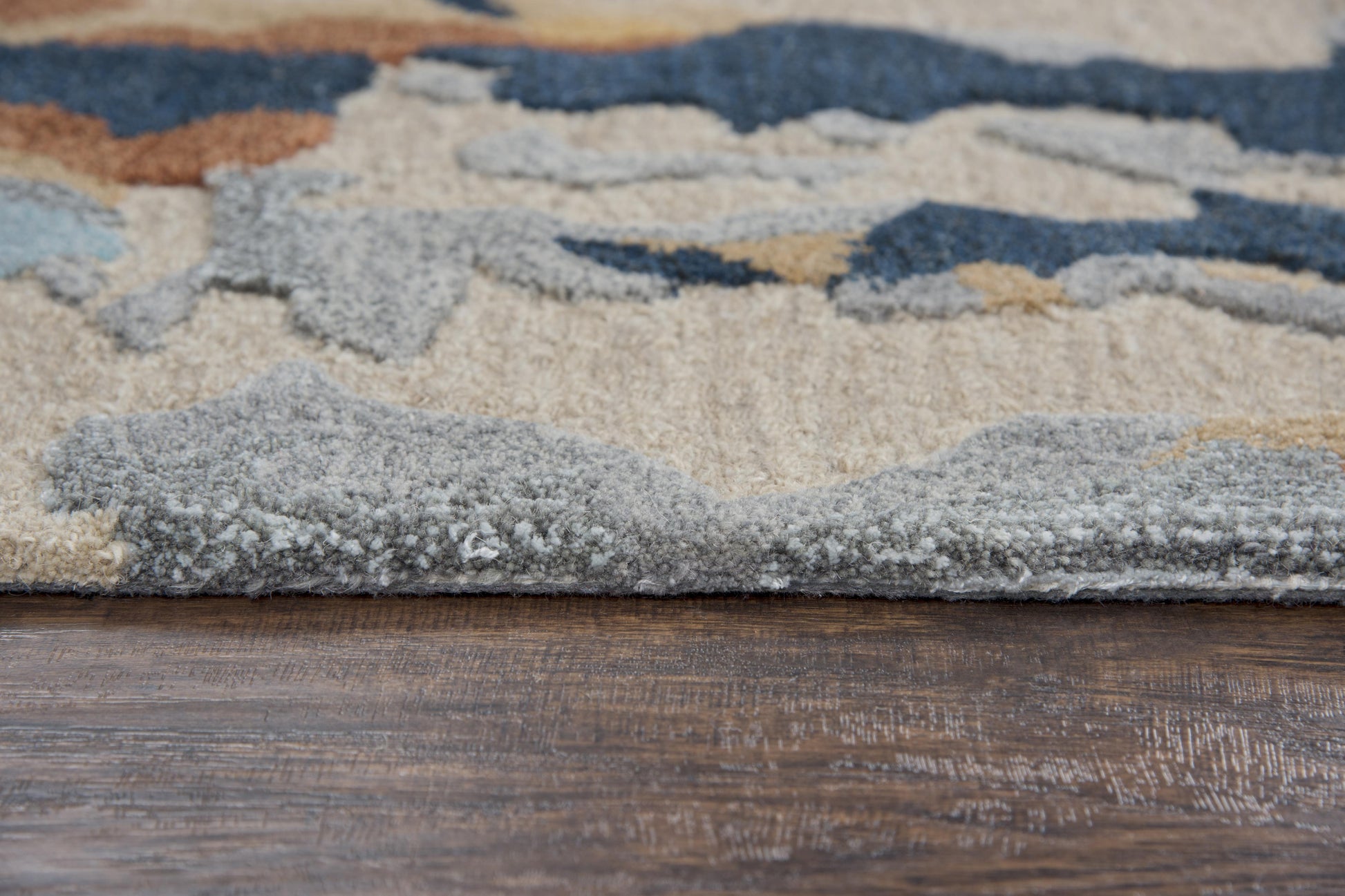 Connie Post rug, mid-century modern, 5' x 8'.