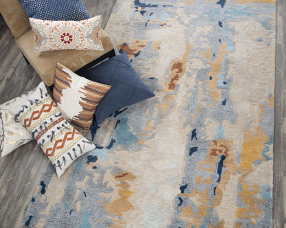Connie Post rug, Mid-Century Modern, 5' x 8'.