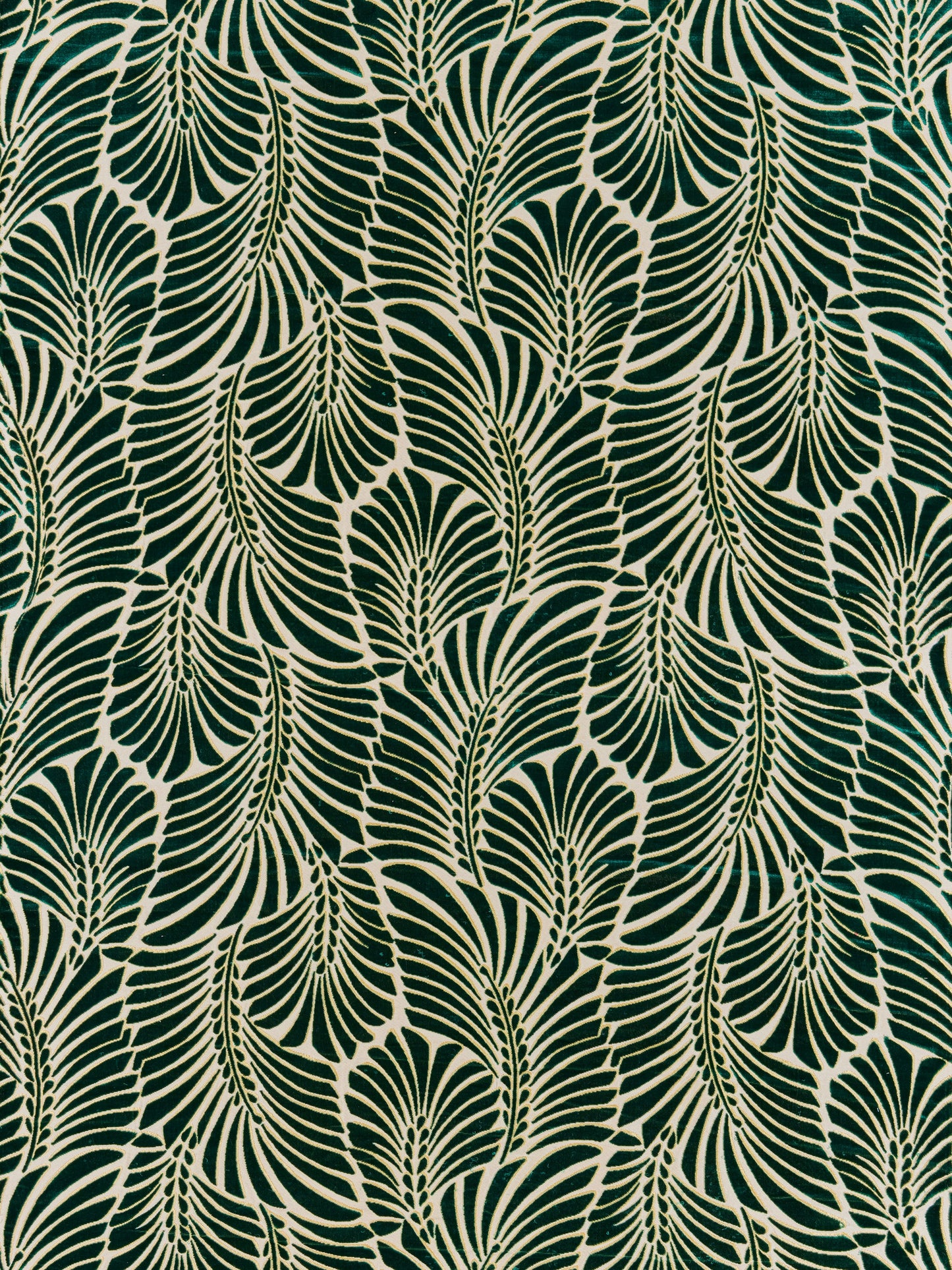 SCALAMANDRE  PLUMES SILK VELVET FABRIC VIRIDIAN   - CN 00011523 NEW SKU # CN15230001