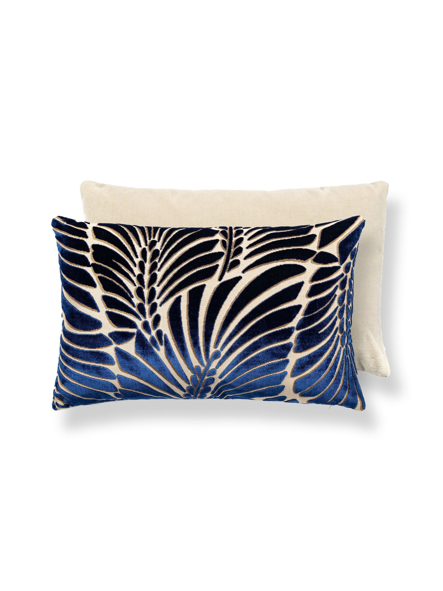 SCALAMANDRE PILLOWS   BOTANICAL / FOLIAGE LUMBAR    - CN 0002MBDK1523 NEW SKU # CNMBDK15230002