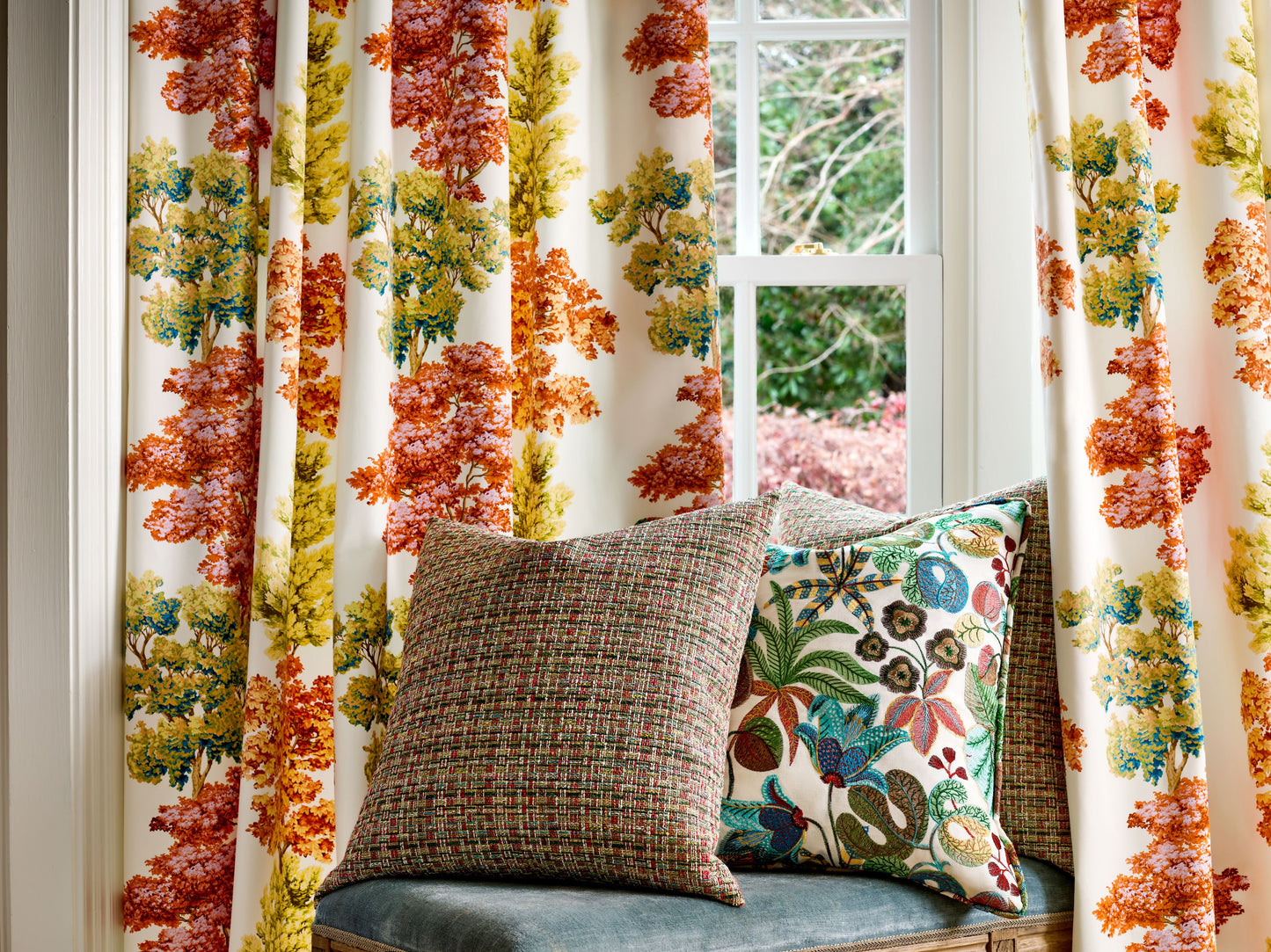 SCALAMANDRE  CENTRAL PARK FABRIC AUTUMN   - CN 00030071 NEW SKU # CN00710003