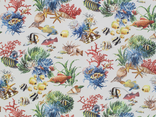 SCALAMANDRE  AQUATICA FABRIC OYSTER   - CN 0003AK07