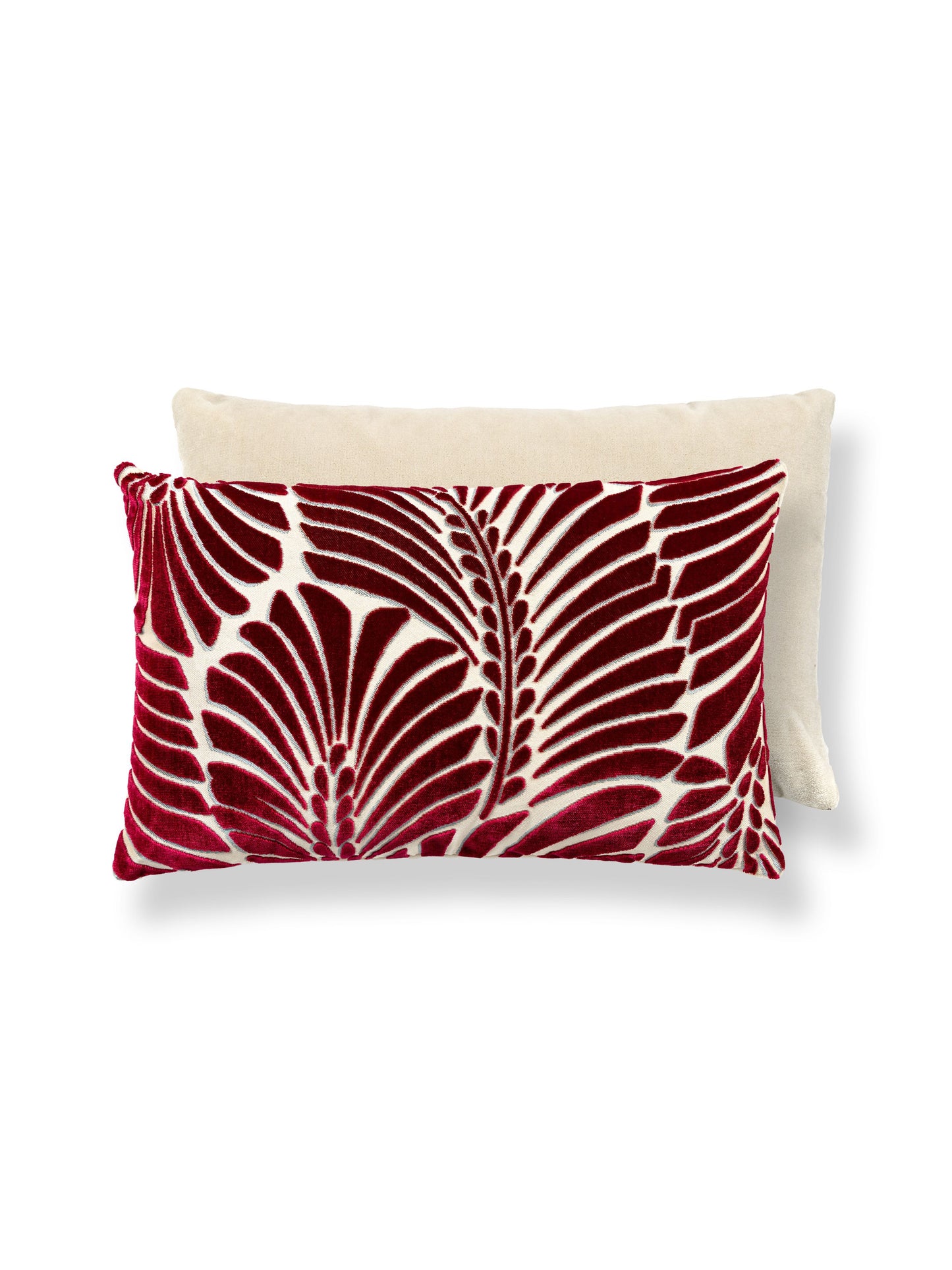 SCALAMANDRE PILLOWS   BOTANICAL / FOLIAGE LUMBAR    - CN 0003MBDK1523