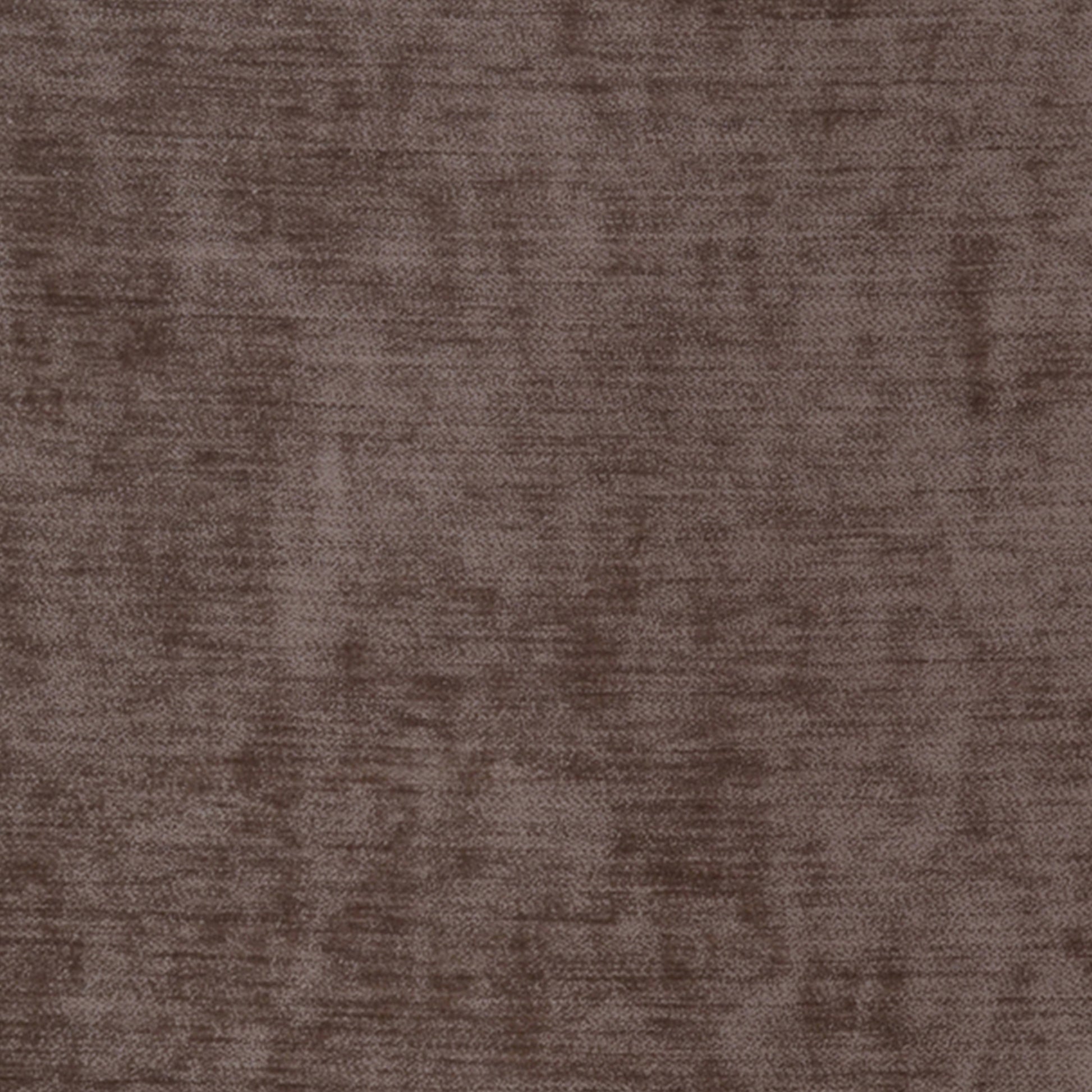 Brown chenille fabric swatch with soft nap and subtle texture.