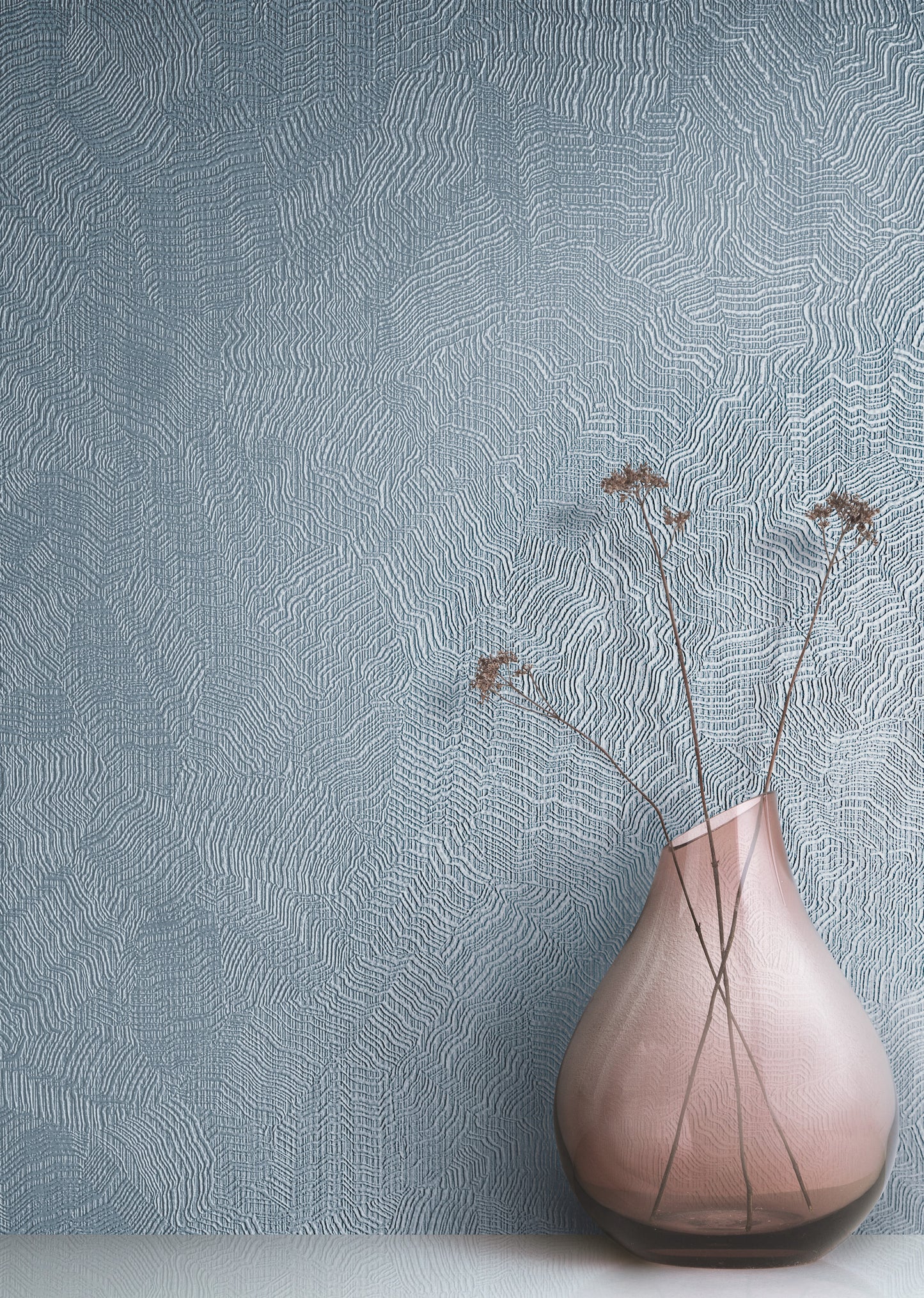 York Wallcoverings Candice Olson Terrain Aura Blue Wallpaper  Textures Blues   - COD0515N