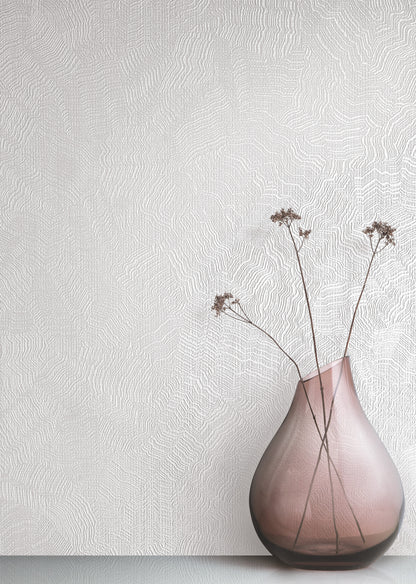 York Wallcoverings Candice Olson Terrain Aura White Wallpaper  Textures Whites and Off-Whites   - COD0516N