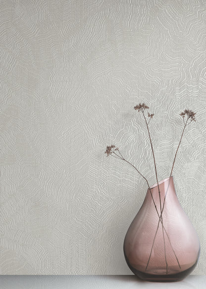York Wallcoverings Candice Olson Terrain Aura White Wallpaper  Textures Whites and Off-Whites   - COD0519N