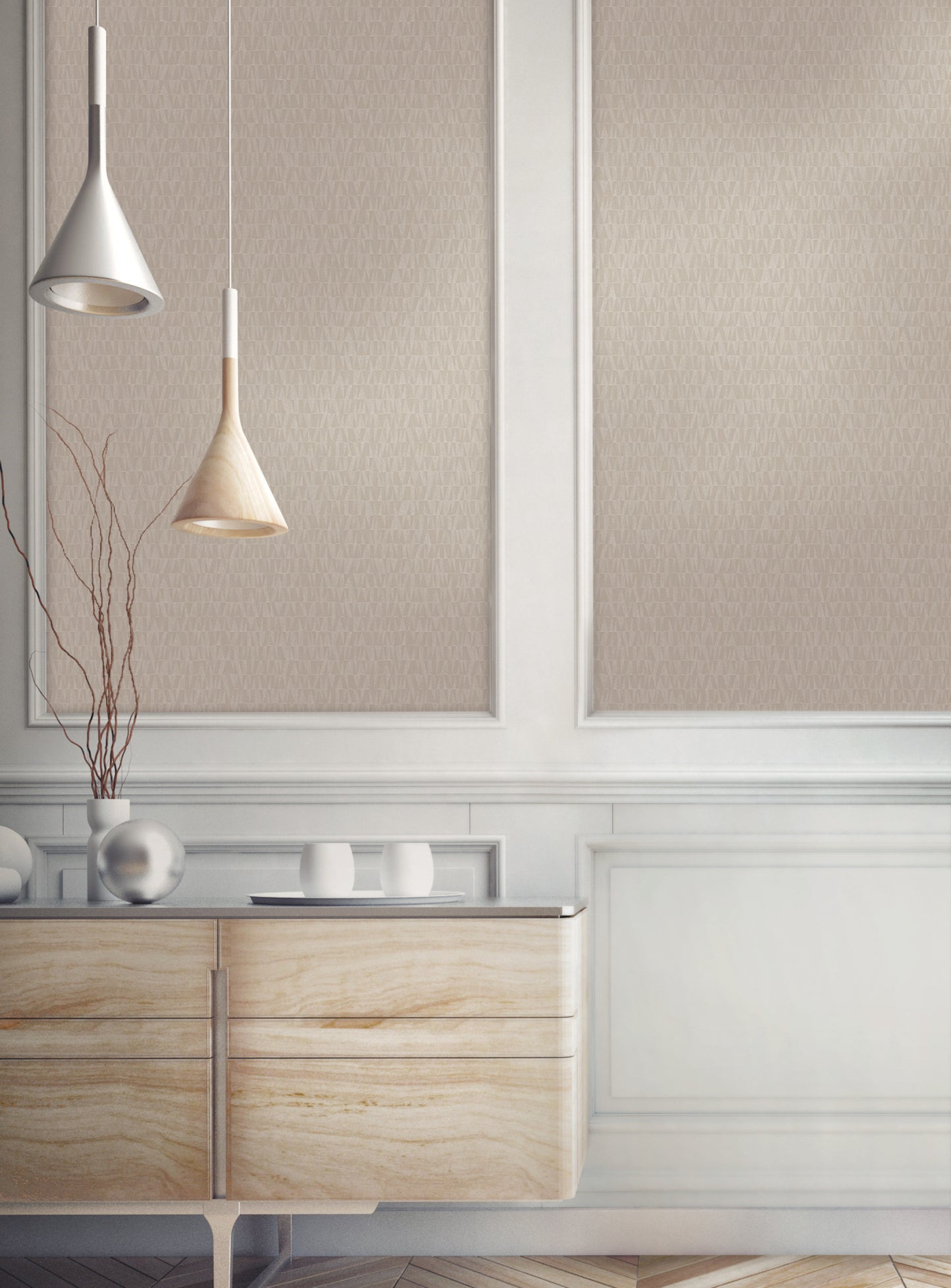 York Wallcoverings Candice Olson Terrain Frost Beige Wallpaper  Geometrics Neutrals   - COD0531N