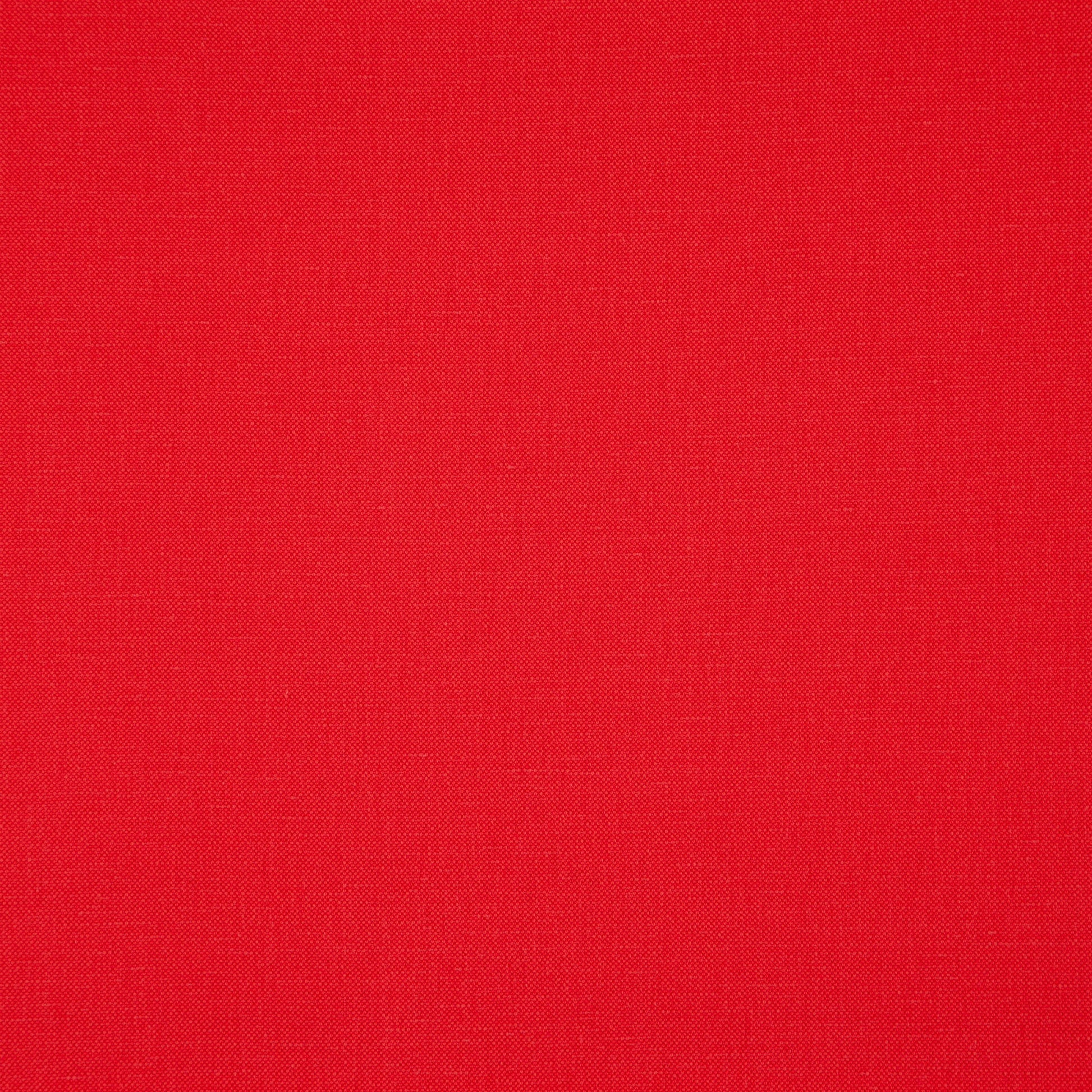 Red fabric swatch with subtle woven texture, soft and versatile for garments or crafts.
