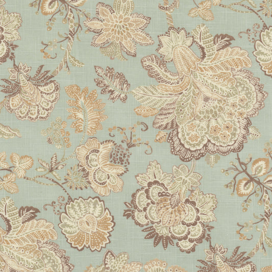 STOUT TEXTILES  MULTIPURPOSE,PRINT TRADITIONAL, FLORAL SEAFOAM,SEAMIST   - COLI-1