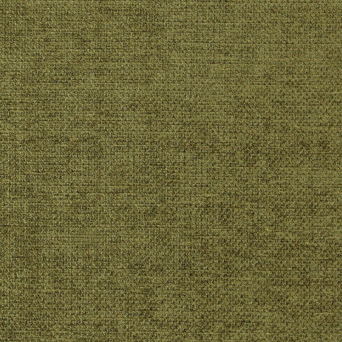 Olive green textured fabric swatch with dense weave & rugged utility style for upholstery & apparel.