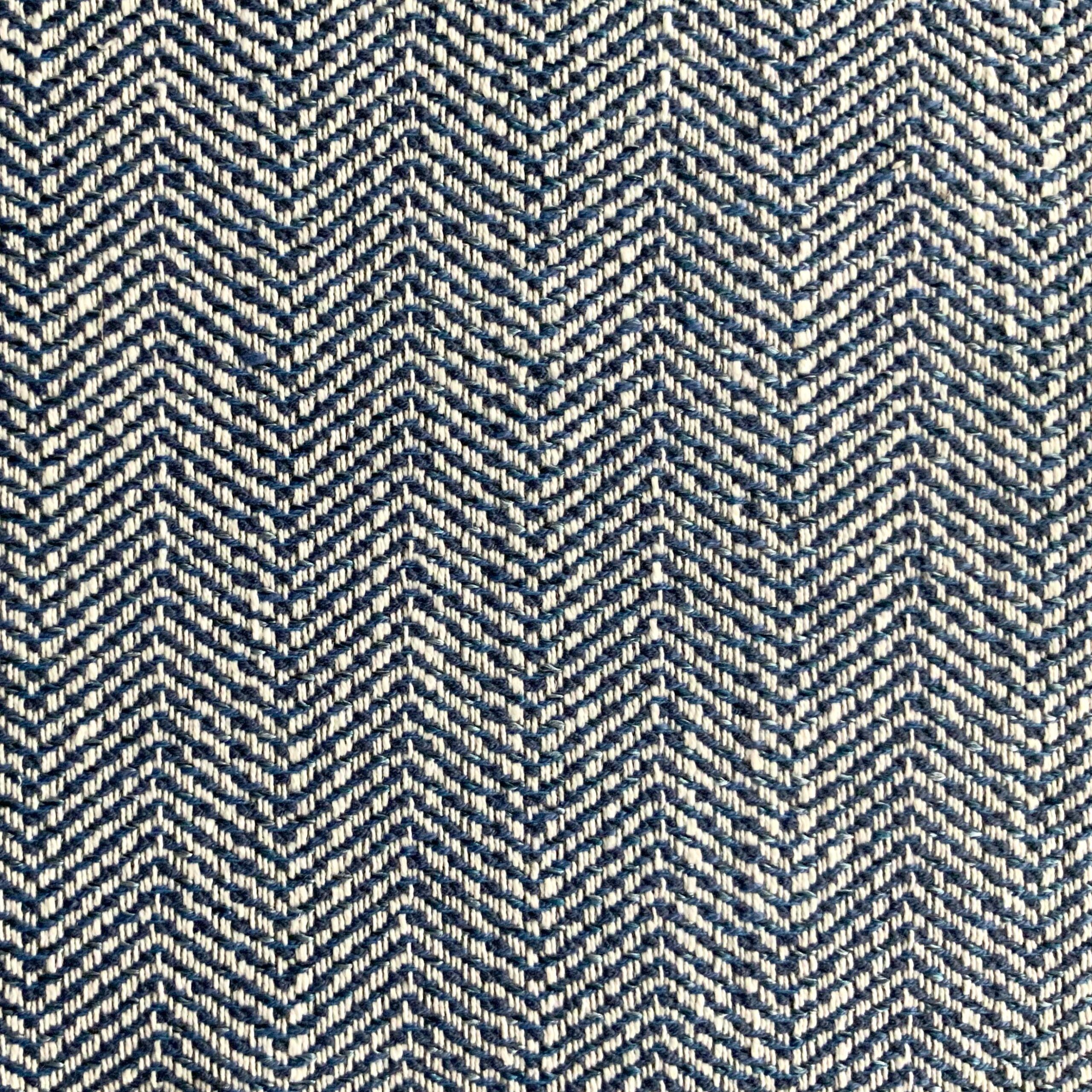 JF Fabrics Inside Out COMPASS 68 Fabric Herringbone,Texture, Woven Blu ...