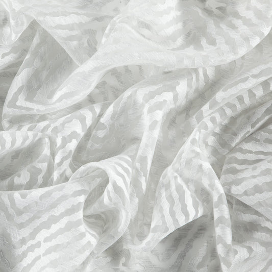 JF Fabrics  CONNECTION 92 Fabric Flamestitch,Herringbone,Transitional,Contemporary,Modern Gray  Sheer,Wide Width,Reversible - 8436192 J8831