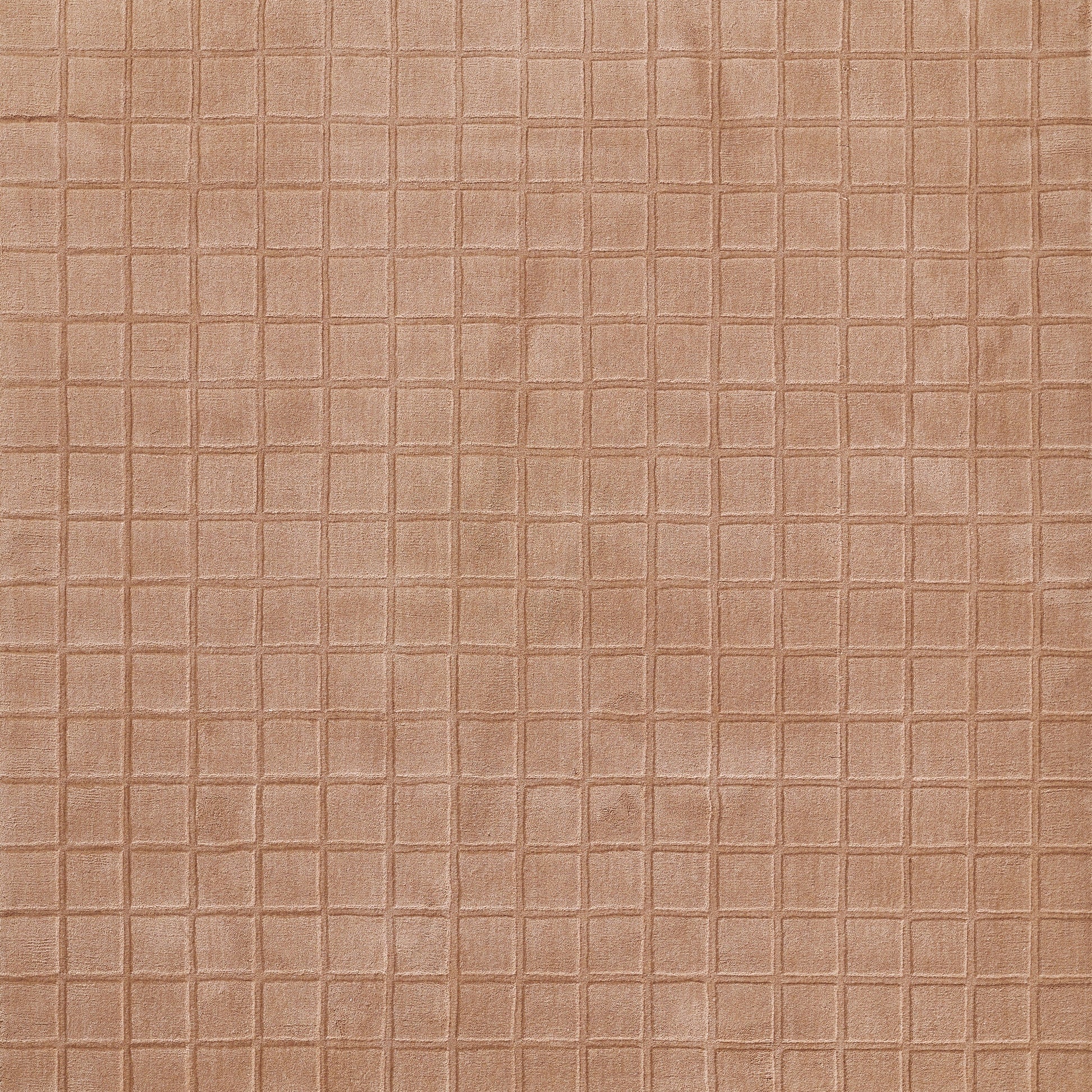 Tan leatherette with a small square grid embossing for a textured, modern look.