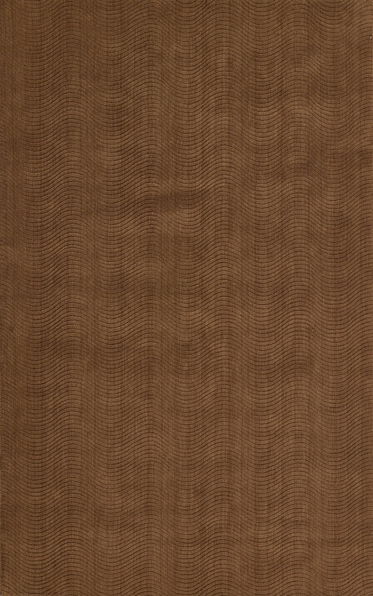 Brown corduroy fabric close-up with warm, ridged texture for apparel or upholstery.