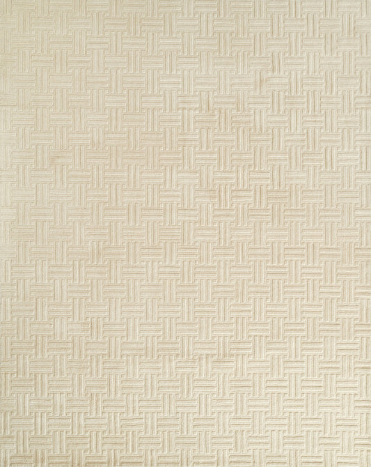 Beige woven fabric texture with a subtle basket-weave pattern, versatile for upholstery or wall coverings.