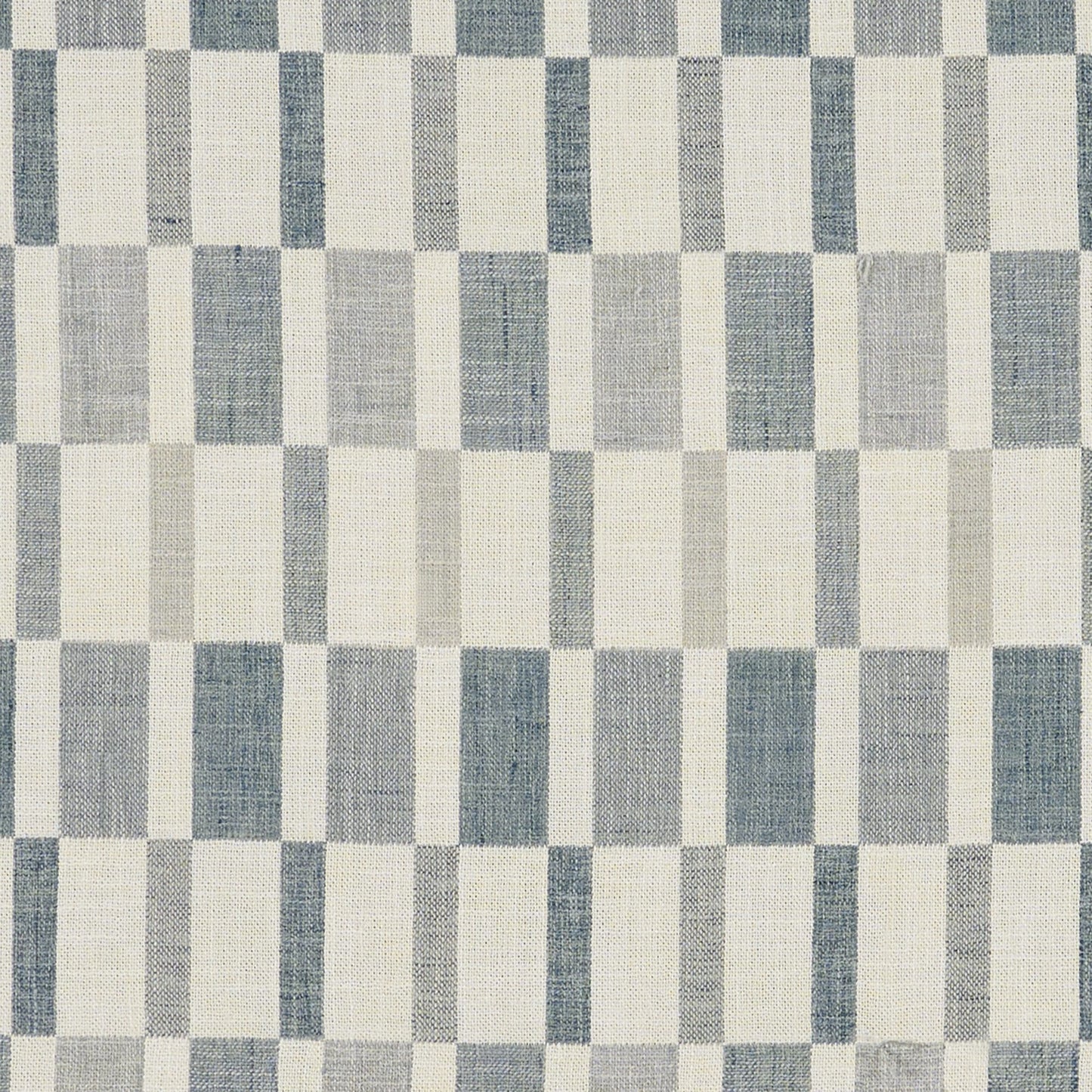 JF Fabrics CORALINE 62 Fabric Check, Plaid Blue, Grey, White  Jacquard - 9286362 J9391