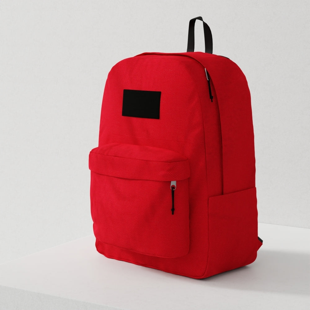 Red Cordura fabric swatch NJ25-689, solid red.