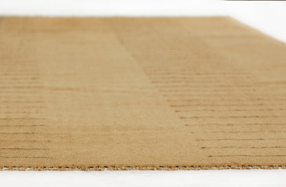 Brown rectangular rug.