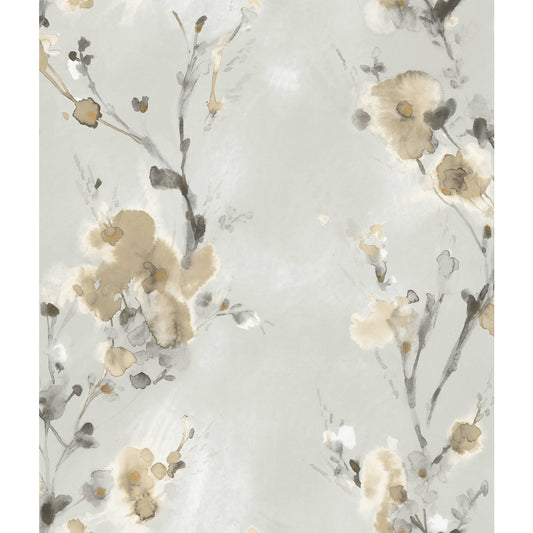 York Wallcoverings Best Sellers Neutral Charm Wallpaper  Botanical Browns   - CP1202