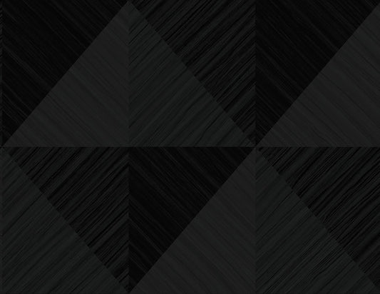 Seabrook Designs A Lot More Textures Kerava Geometric Contemporary Blacks Matte Sidewall - CP91600