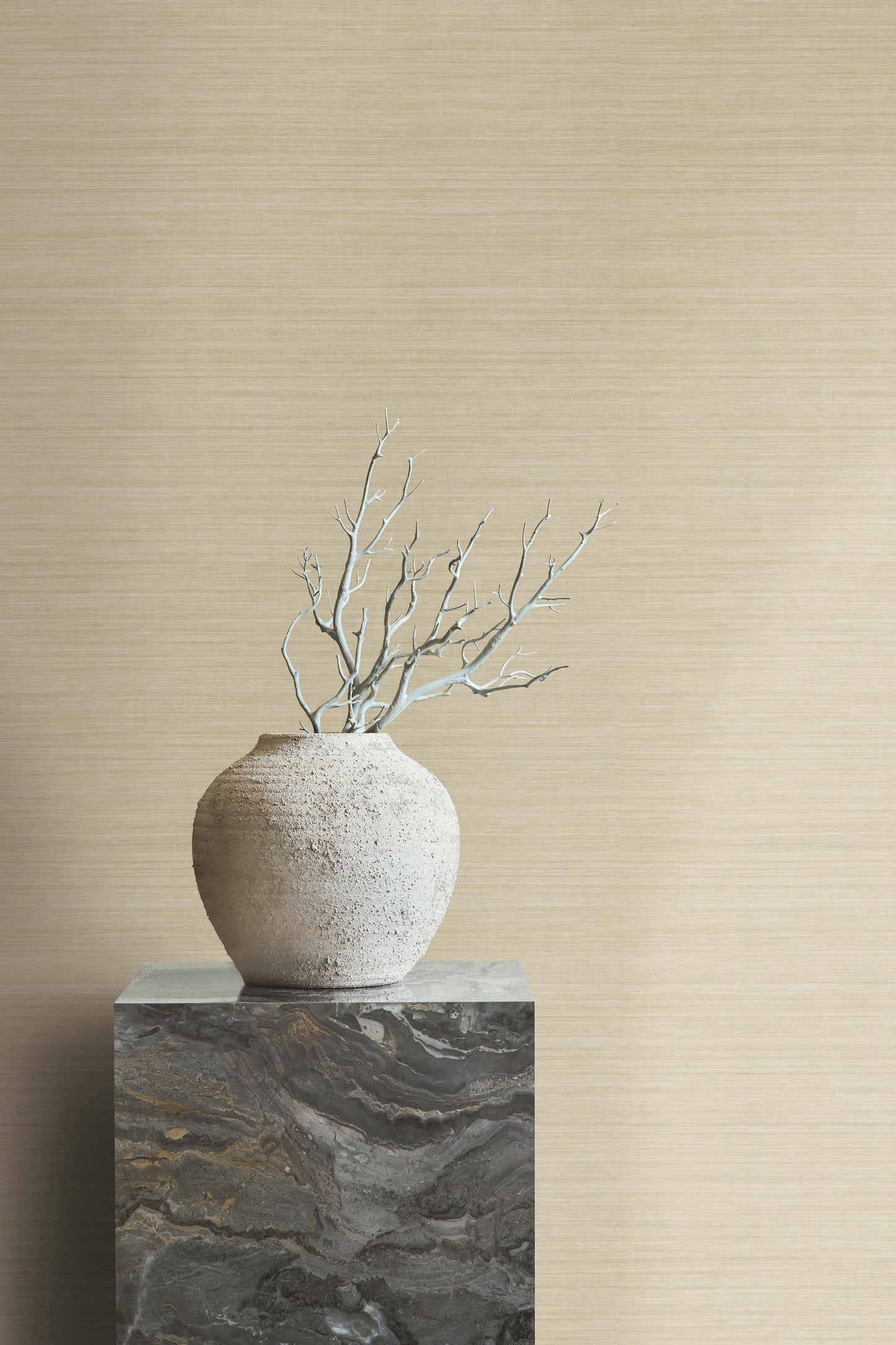 York Wallcoverings Designer Resource Monarch Silk Harvest Wallpaper  Weaves Neutrals   - CR9247N