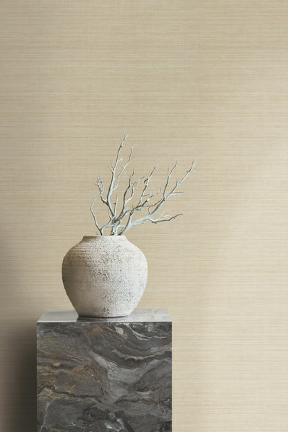 York Wallcoverings Designer Resource Harvest Monarch Silk Wallpaper  Weaves Neutrals   - CR9247