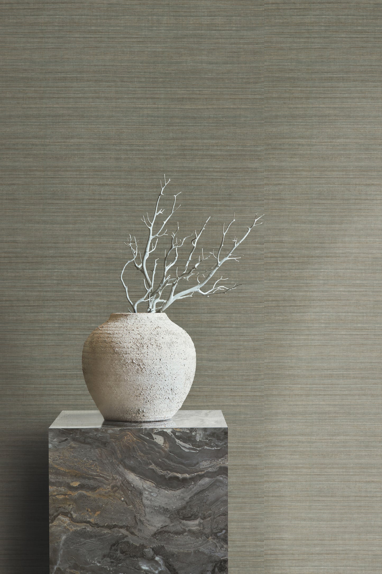 York Wallcoverings Grasscloth II Monarch Silk Sage Wallpaper  Weaves Greens   - CR9248N