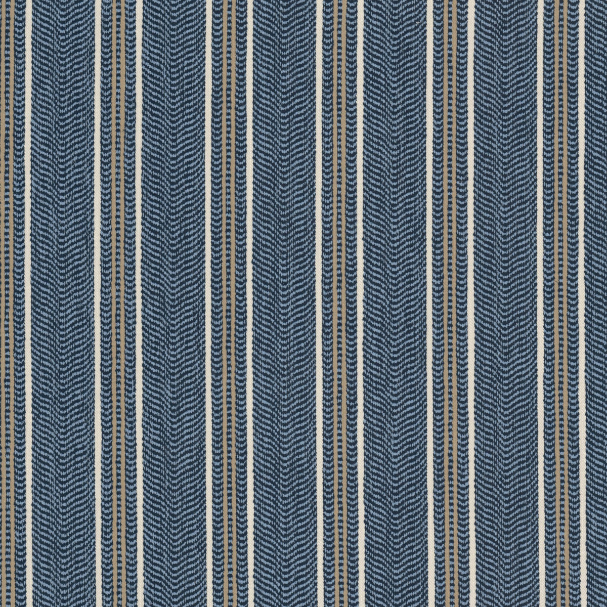 STOUT TEXTILES  UPHOLSTERY,WOVENS TRADITIONAL, STRIPE BALTIC,PACIFIC   - CREP-2