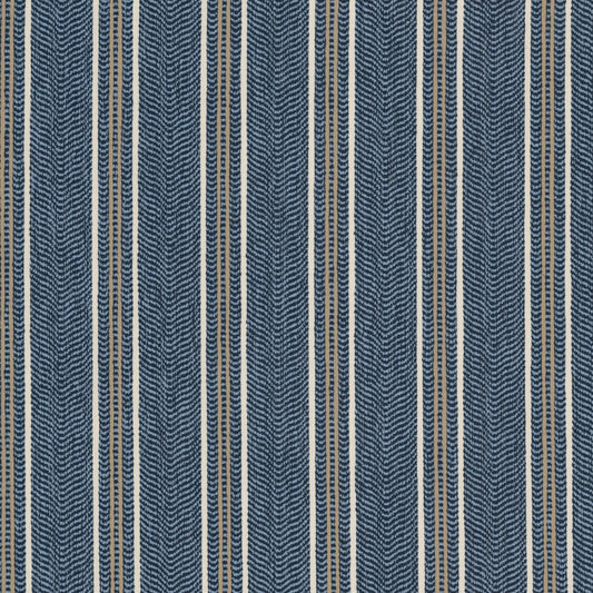 STOUT TEXTILES  UPHOLSTERY,WOVENS TRADITIONAL, STRIPE BALTIC,PACIFIC   - CREP-2